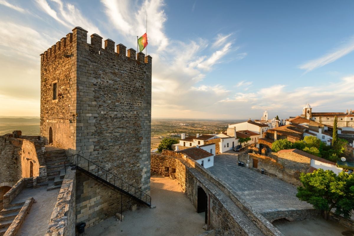 Monsaraz After Sunset: Stone Walls and the Alqueva Sky